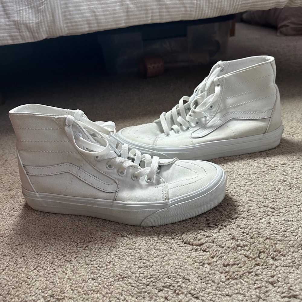 Vans White High-Top Sneakers